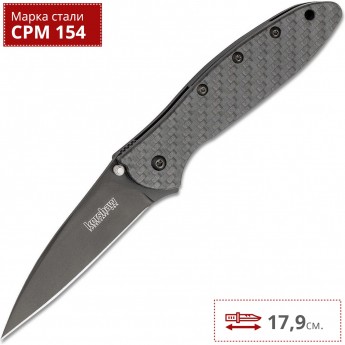 Нож KERSHAW 1660GLCFBLK LEEK GLOW CARBON Нож KERSHAW 1660GLCFBLK LEEK GLOW CARBON